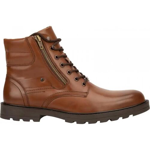 Bota heavy caballero cafe piel Michel Domit modelo 5V02