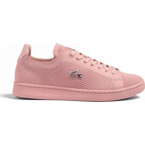 Choclo tenis casual urbano dama rosa piel Lacoste modelo 113C