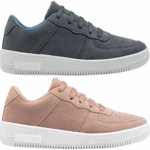 Kit 2 pares choclo tenis casual urbano dama bicolor Urban Shoes modelo 256