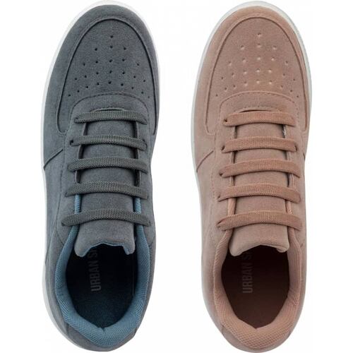 Kit 2 pares choclo tenis casual urbano dama bicolor Urban Shoes modelo 256