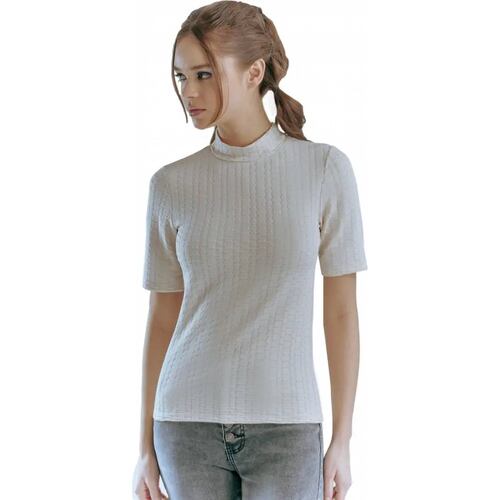 Playera casual dama marfil Holly Land modelo XM10