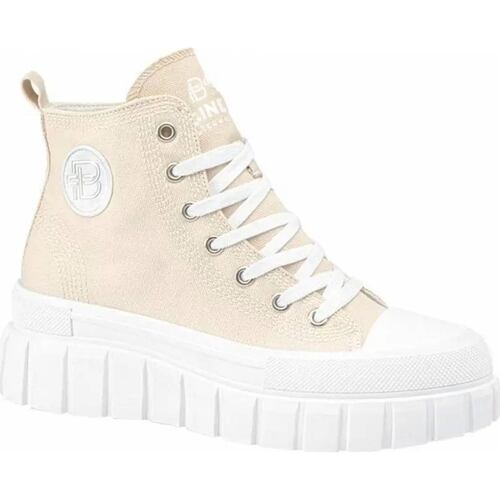 Bota tenis casual urbano dama beige Belinda Peregrin modelo 2A03