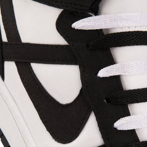 Botines dama blanco/negro Panam modelo 0649