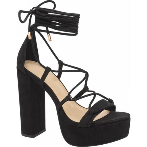 Sandalia vestir dama negro Abusiva modelo IA71