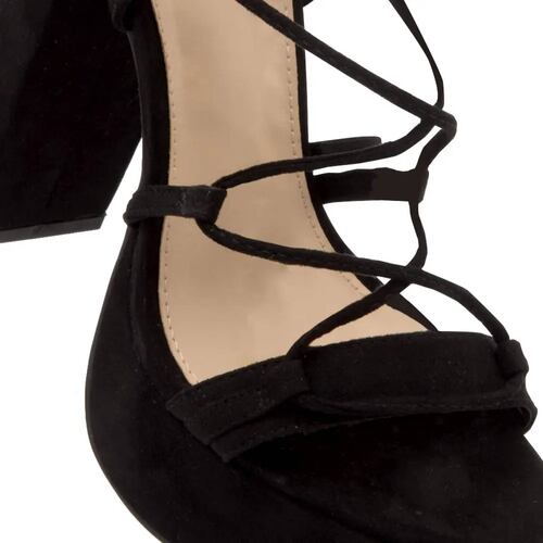 Sandalia vestir dama negro Abusiva modelo IA71