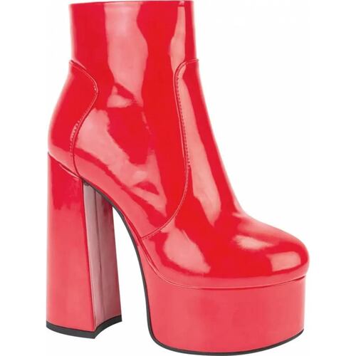 Bota vestir dama rojo Abusiva modelo 2188