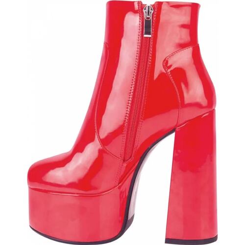 Bota vestir dama rojo Abusiva modelo 2188