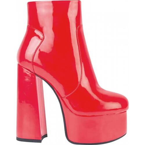 Bota vestir dama rojo Abusiva modelo 2188