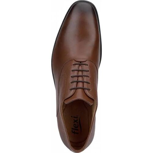 Choclo vestir caballero cafe piel Flexi modelo 3602