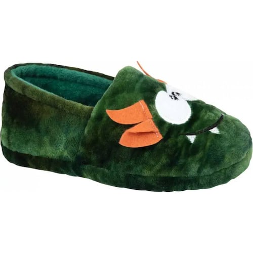 Pantufla confort niño verde Schatz Kids modelo TRUO