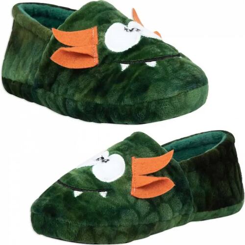 Pantufla confort niño verde Schatz Kids modelo TRUO