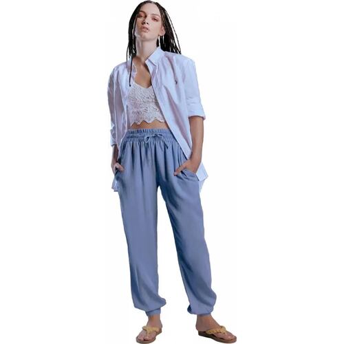 Pantalon casual dama azul Holly Land modelo 1013