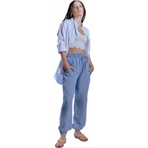 Pantalon casual dama azul Holly Land modelo 1013