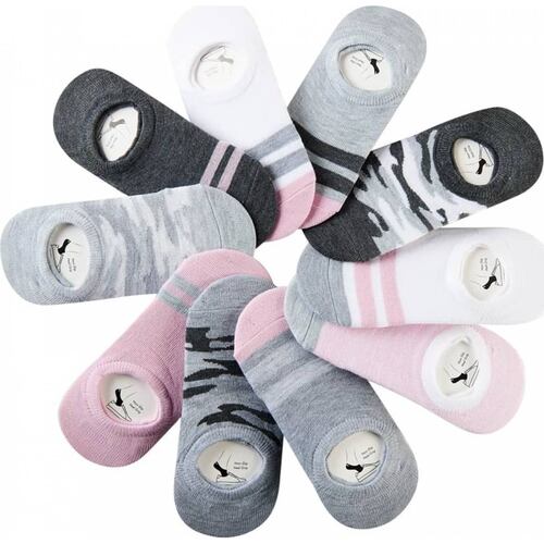 Calcetas interior dama multicolor Elle modelo 6PNK