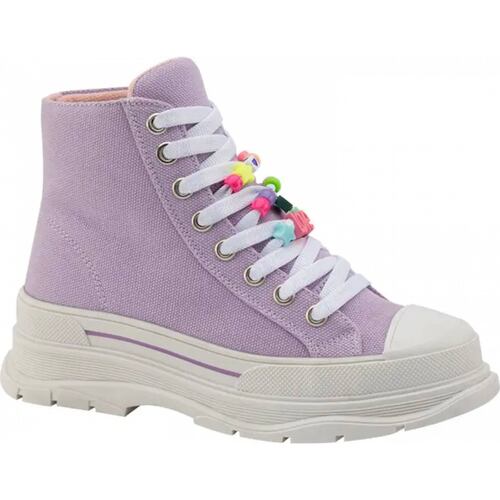 Bota tenis casual urbano niña lila Bambino modelo 3863
