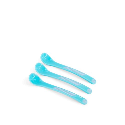 Cucharas 4+m Twistshake 3pz Azul Pastel