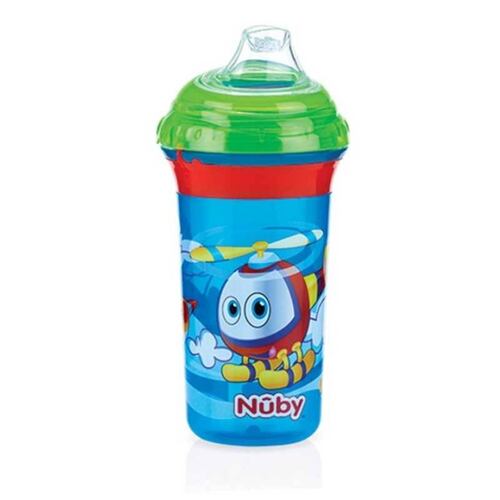 Vaso Clik-It Pipeta Suave Nuby 9oz Cielo