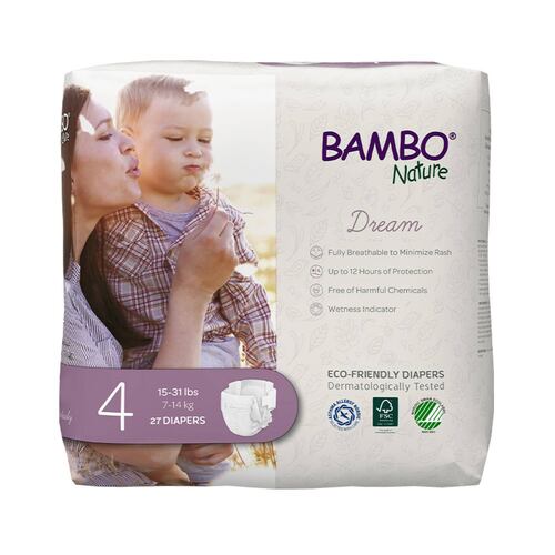 Pañales Bambo Nature Dream 27pz Talla 4.