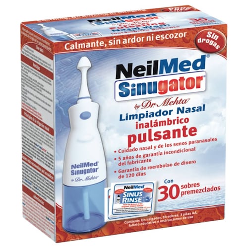 Limpiador Nasal Inalám Neilmed Sinugator.