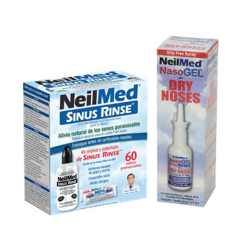 Kit Sinus Rinse 60pz Nasogel Neilmed