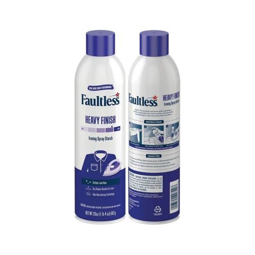 Almidón Aerosol Faultless Firme 20oz 2pz.