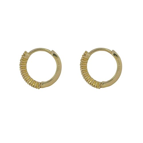 Arete Arracada Oro 14k Stellina Huggies