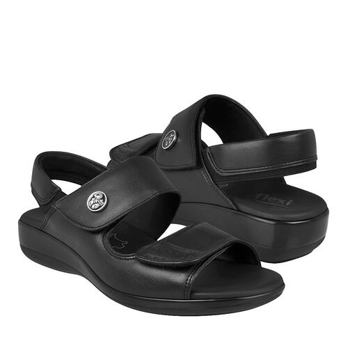 SANDALIAS CASUALES PARA DAMA FLEXI 34908 NEGRO