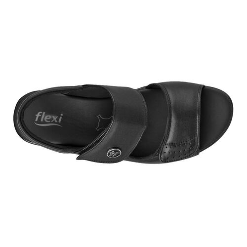 SANDALIAS CASUALES PARA DAMA FLEXI 34908 NEGRO