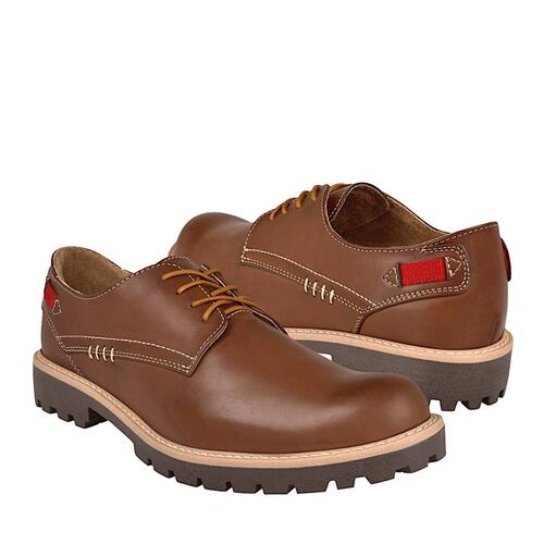 ZAPATOS CASUALES PARA CABALLERO STYLO  12-03 SIMIPIEL CAFÉ