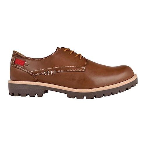 ZAPATOS CASUALES PARA CABALLERO STYLO  12-03 SIMIPIEL CAFÉ
