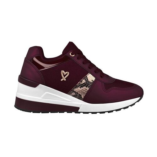 TENIS CASUALES PARA DAMA MISS PINK 0320-21 VINO