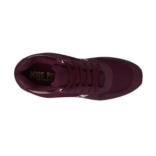 TENIS CASUALES PARA DAMA MISS PINK 0320-21 VINO