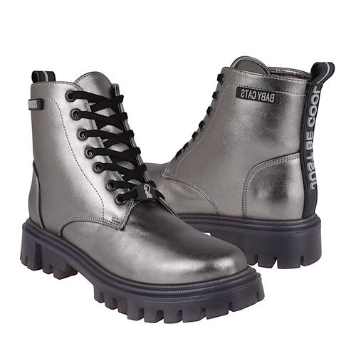 BOTINES CASUALES DAMA BABY CATS 624983 SIMPIEL GRIS