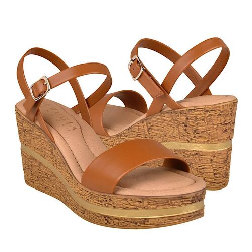 SANDALIAS PARA DAMA PERUGIA 50303 SIMIPIEL CAFÉ