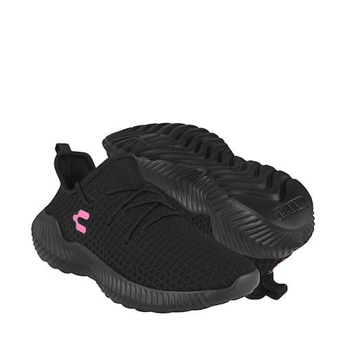 TENIS DEPORTIVOS DAMA CHARLY BK 1049923001 TEXTIL NEGRO