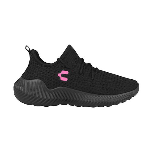 TENIS DEPORTIVOS DAMA CHARLY BK 1049923001 TEXTIL NEGRO