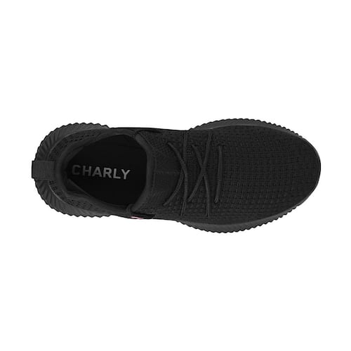 TENIS DEPORTIVOS DAMA CHARLY BK 1049923001 TEXTIL NEGRO