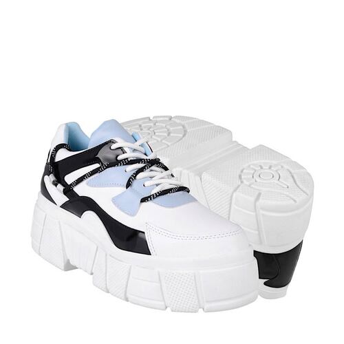 TENIS CASUALES DAMA STYLO 7064 SIMIPIEL MULTICOLOR