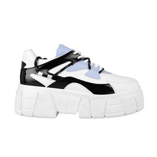 TENIS CASUALES DAMA STYLO 7064 SIMIPIEL MULTICOLOR