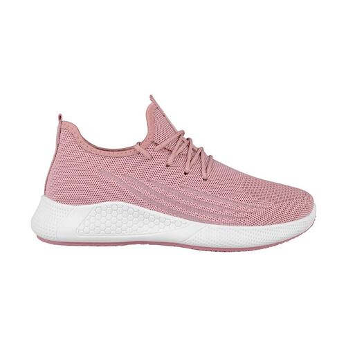 TENIS CASUALES DAMA VIA URBANA 7442 TEXTIL ROSA
