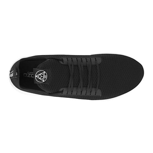 TENIS CASUALES CABALLERO CAPA DE OZONO 629003-1 TEXTIL NEGRO