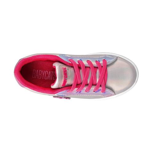 TENIS CASUALES PARA NILA BABYCATS 0413-41 ROSA MULTICOLOR
