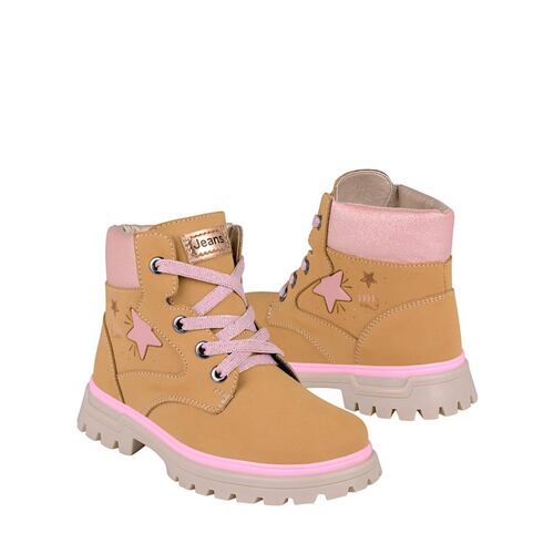 BOTINES PARA NIÑA JEANS 31321 SUEDE CAFÉ