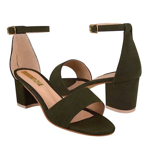 SANDALIAS DAMA STYLO 3008 SUEDE VERDE
