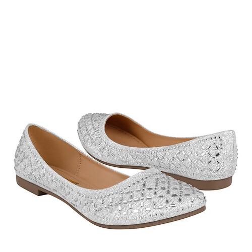 ZAPATOS DAMA STYLO 283 GLITTER PLATA