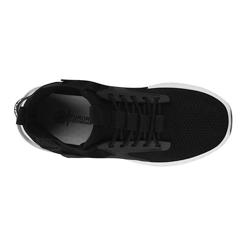 TENIS FUROR CABALLERO 19952 TEXTIL NEGRO
