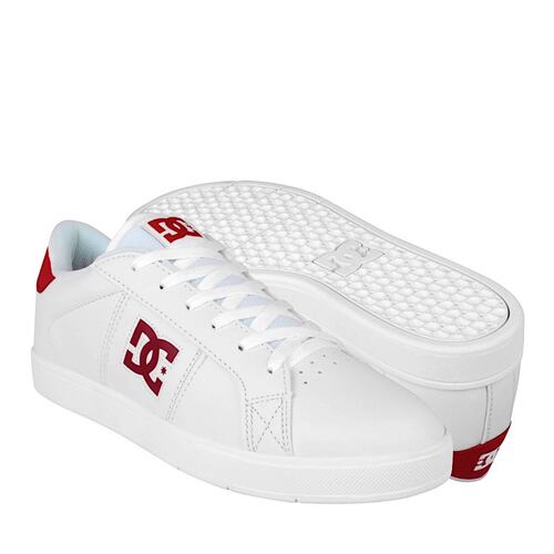 TENIS HOMBRE DC STRIKER TX MX ADYS100696WRD SIMIPIEL BLANCO