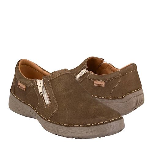 ZAPATOS CASUALES DAMA LOBO SOLO 5681 BUCK CAFÉ