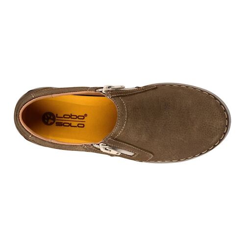 ZAPATOS CASUALES DAMA LOBO SOLO 5681 BUCK CAFÉ