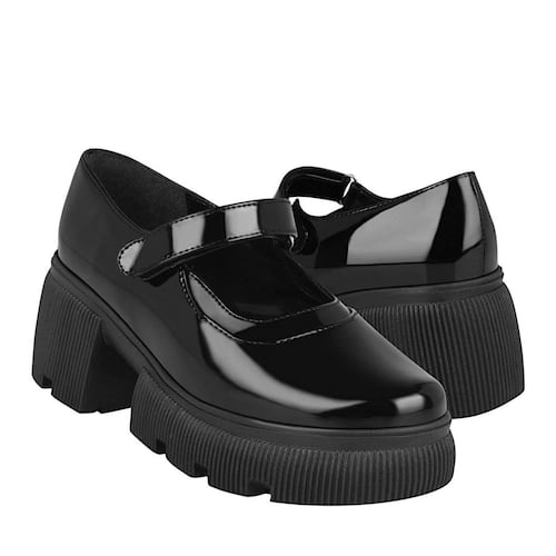 ZAPATOS CASUALES DAMA STYLO 71332 CHAROL NEGRO